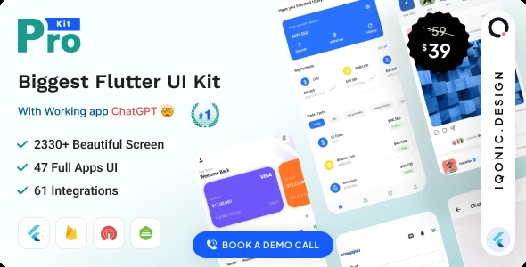 ProKit Flutter – Flutter UI Kit with Chat GPT App