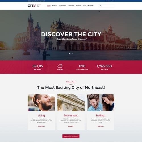 City Government & Municipal Portal Political WordPress Theme