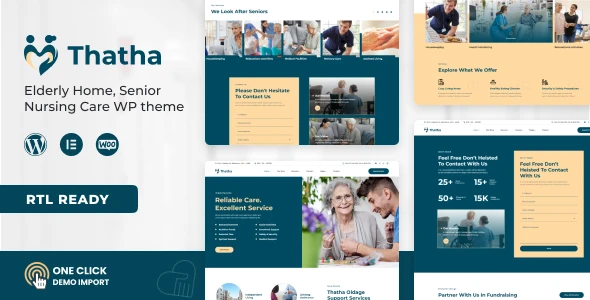 Thatha – Elderly Home & Senior Nursing Care WordPress Theme